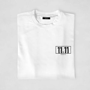 Basic White T-Shirt with 11v11 logo